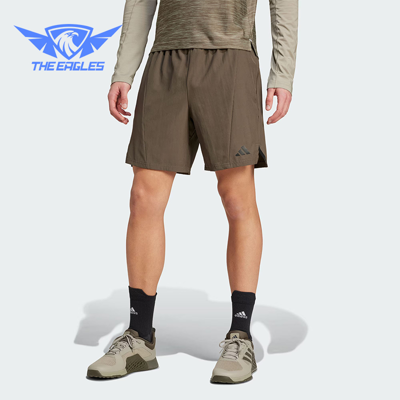 Adidas/阿迪达斯正品D4T SHORT男士梭织健身经典复古短裤 IX9134 - 实物图