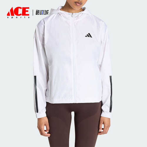 Adidas/阿迪达斯正品HYG WINDY女士运动宽松连帽经典夹克KC7655