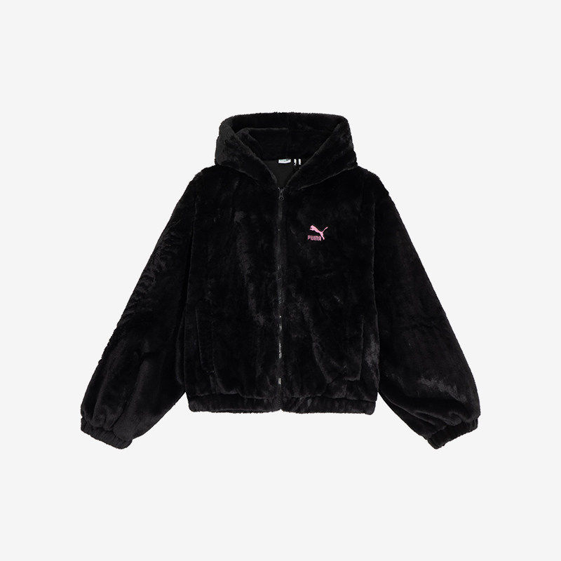 Puma/彪马正品新款女士摇粒绒宽松运动保暖抓绒外套625194-01