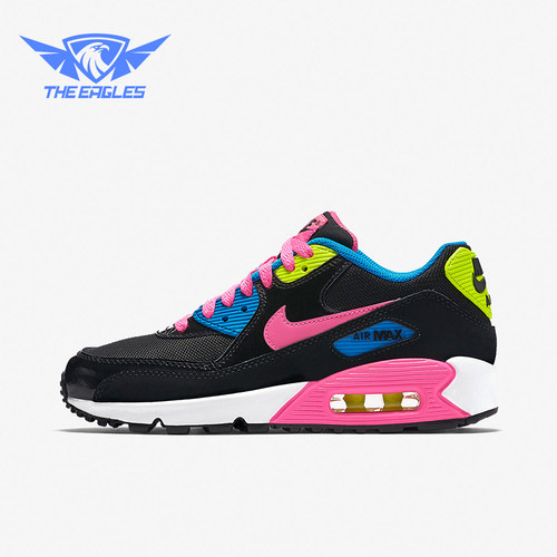 Nike/耐克正品AirMax90新款黑粉色训练运动经典板鞋724855-004