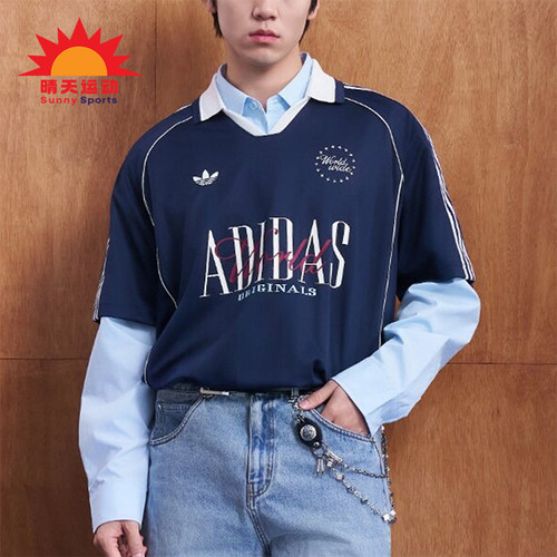 Adidas/阿迪达斯正品三叶草针织宽松休闲潮流短袖POLO衫KY2192
