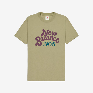 New Balance/NB正品运动男女同款宽松透气运动短袖T恤MT43544-TCO