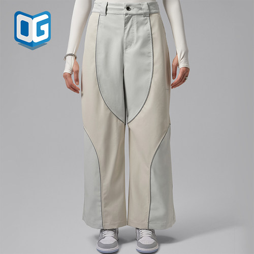 Nike/耐克正品Jordan女士防风拒水梭织中腰阔腿裤IM7175-102