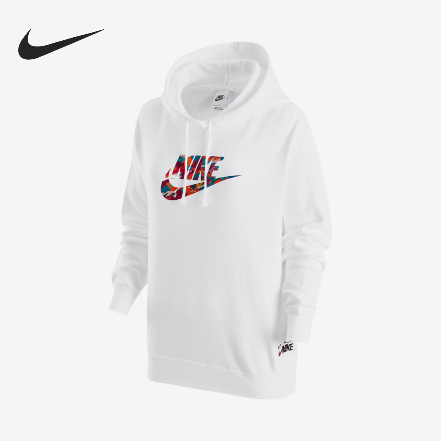 Nike/耐克官方正品当季新款女士休闲宽松运动连帽卫衣FD9931-100