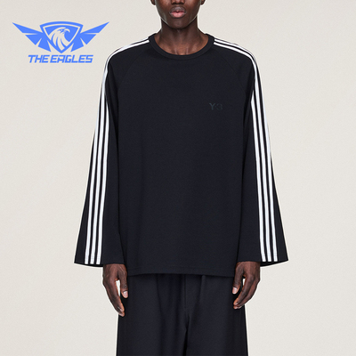 Adidas/阿迪达斯正品3-Stripes男女休闲时尚长袖T恤JW7351