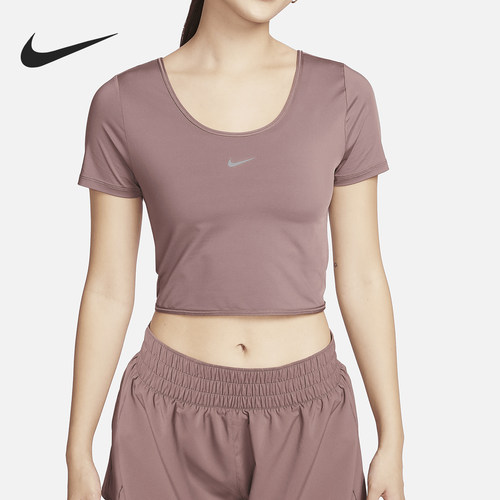 Nike/耐克官方正品当季新款女士经典短袖扭结式上衣FN2852-208