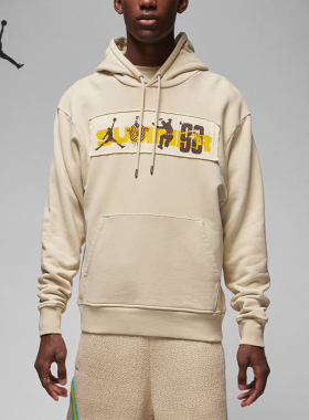 Nike/耐克正品JORDAN男士时尚印花宽松套头卫衣FD4245-206