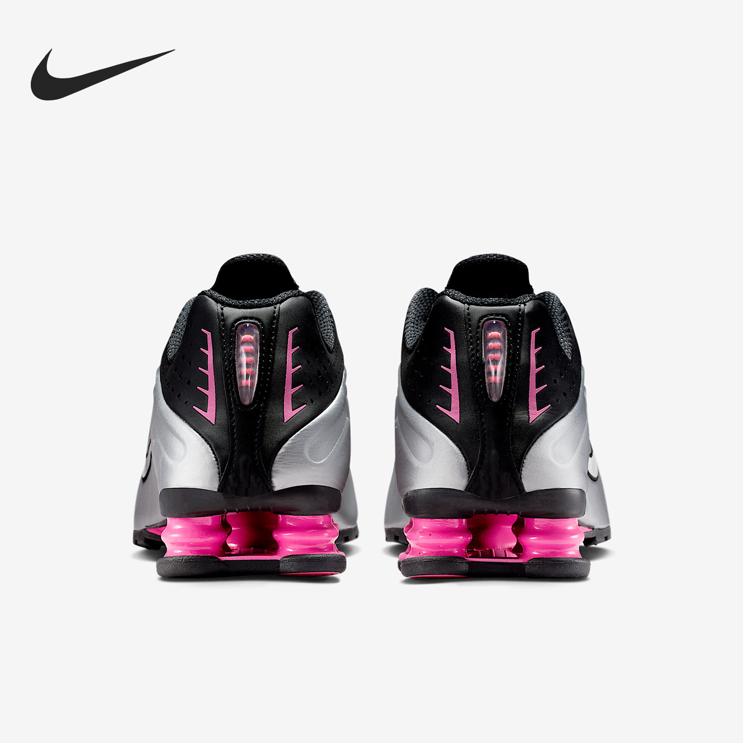 Nike/耐克官方正品Shox R4 女士气柱缓震耐磨运动鞋AR3565-012 - 实物图