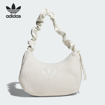Adidas/阿迪达斯正品三叶草女士休闲仿羊羔绒运动拎包KS8838