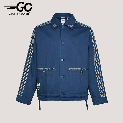 Adidas/阿迪达斯正品三叶草男士宽松翻领经典休闲时尚外套KW5674