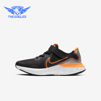 Nike/耐克正品Renew Run小童耐磨网布透气魔术贴跑步鞋CT1436-001