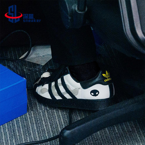 Adidas/阿迪达斯正品三叶草男女同款贝壳头低帮时尚板鞋JQ8778
