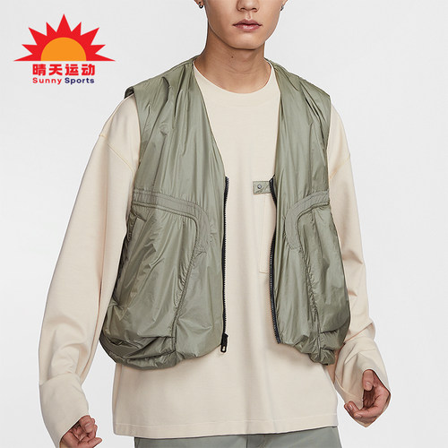 Nike/耐克正品新款男士时尚潮流复古休闲梭织运动马甲HM4263-320