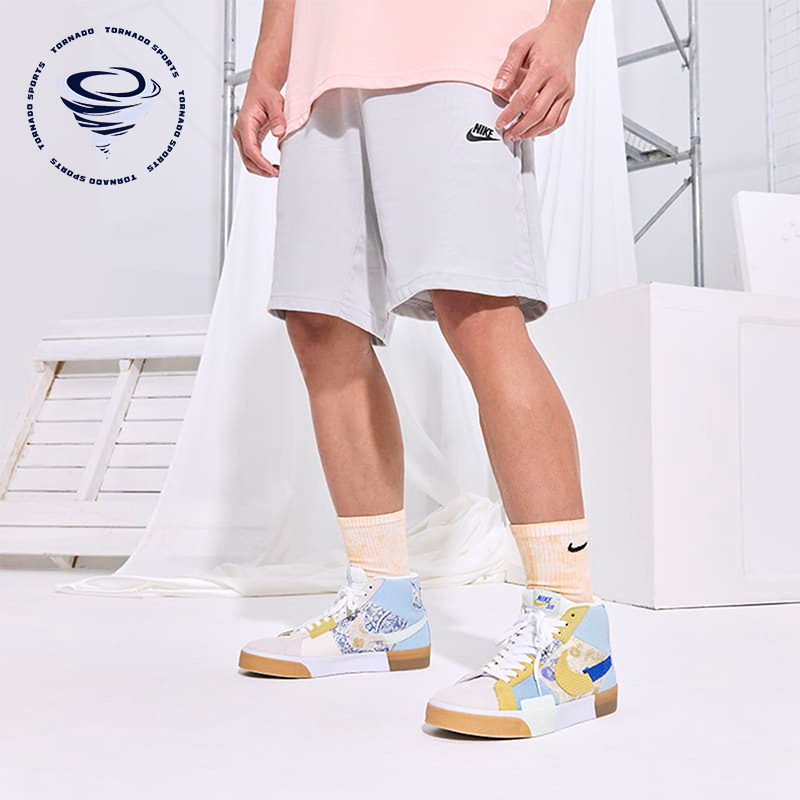 Nike/耐克正品SB ZOOM BLAZER 男女拼接高帮板鞋DM0859-400