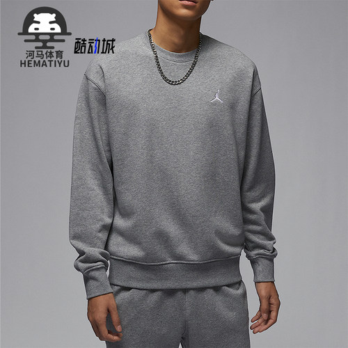 Nike/耐克正品Jordan男士针织宽松经典圆领卫衣FV7296-091