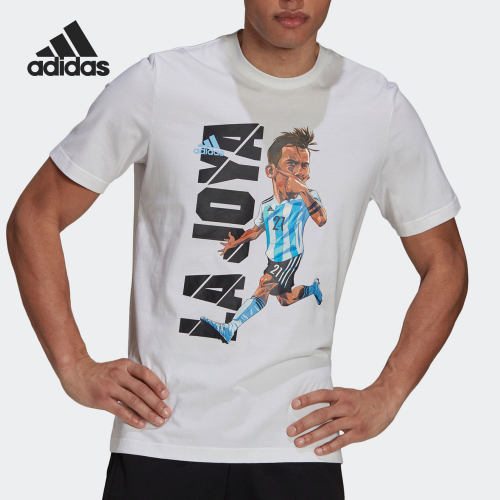 Adidas/阿迪达斯正品当季男子新款足球时尚运动短袖T恤 HA5453