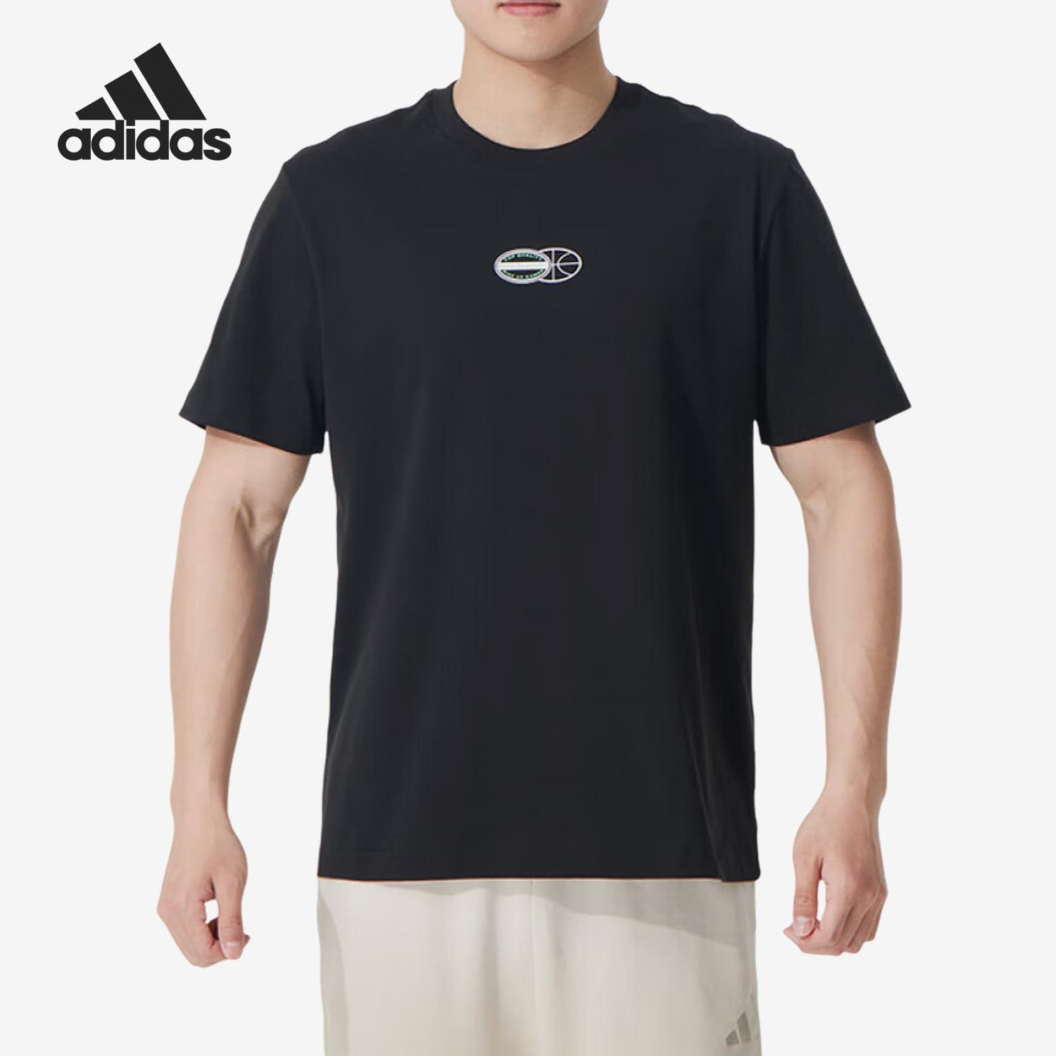 Adidas/阿迪达斯正品SUM NOVELTY T 1男士圆领短袖T恤JI7107