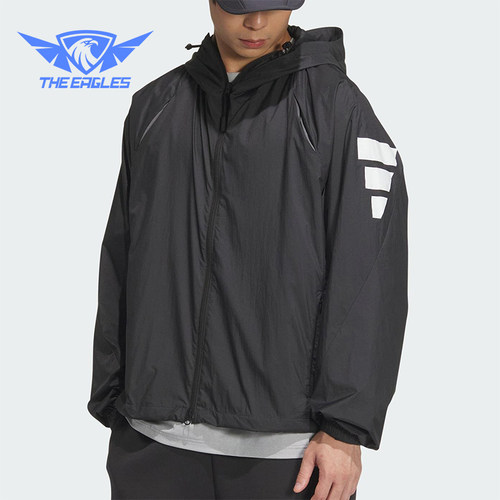 Adidas/阿迪达斯正品新款男士梭织休闲经典户外运动外套JM6234