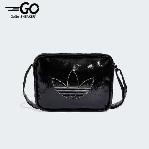 Adidas/阿迪达斯正品三叶草男女经典亮泽感透气运动斜挎包JD5558