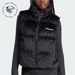 VEST女士宽松保暖羽绒马甲JE7217 VELVET Adidas 阿迪达斯正品
