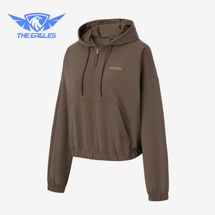 KNIT Adidas DRY JKT女士户外连帽运动外套KA3938 阿迪达斯正品