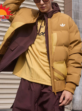 Adidas/阿迪达斯正品三叶草男女防风保暖立领羽绒服JL8411