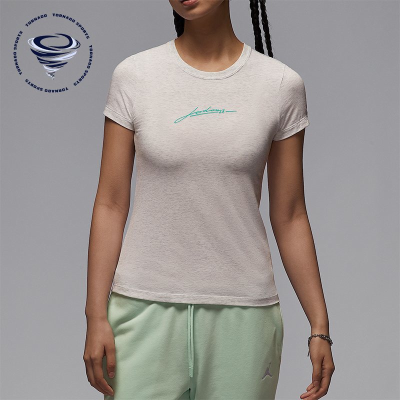 Nike/耐克正品2025夏季款女士透气运动经典针织印花T恤IB7029-051