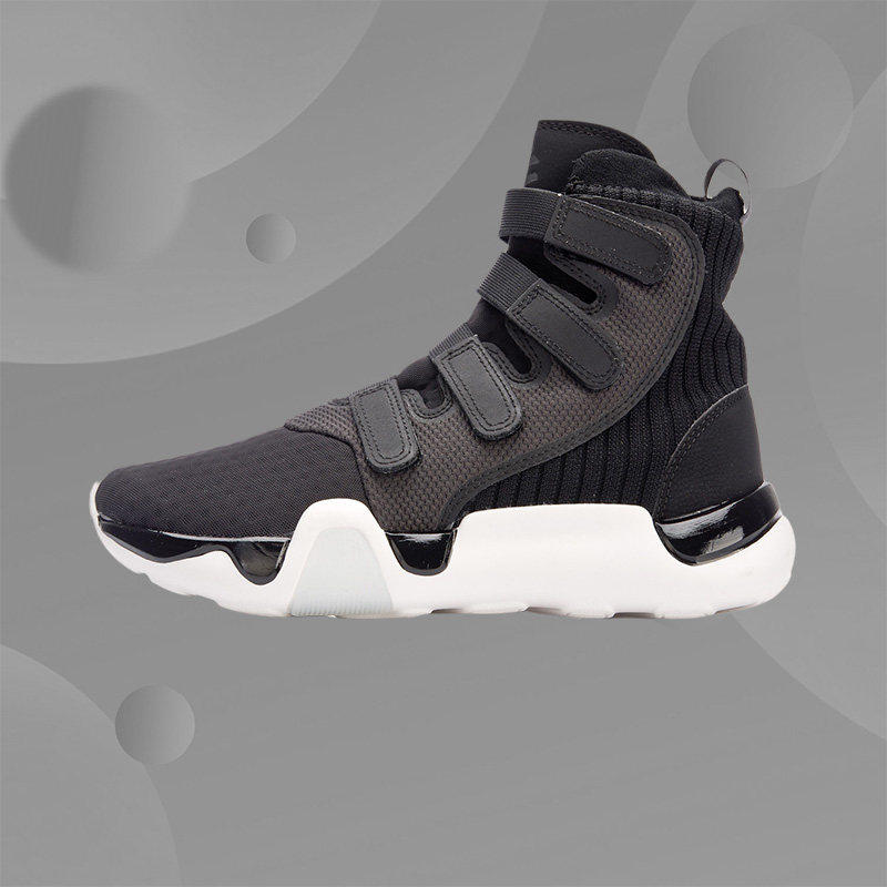 Lining李宁运动生活系列女子韩版高帮鞋子魔术贴休闲鞋AGWN016