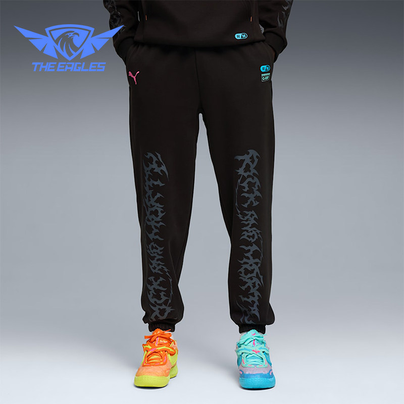 Puma/彪马正品新款男士篮球宽松日常舒适经典运动卫裤633095-01