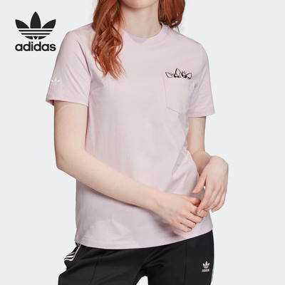 Adidas/阿迪达斯正品 Graphic Tee 三叶草女子休闲T恤 GK5164