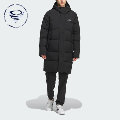 Adidas/阿迪达斯正品冬季男女防风保暖连帽运动长款羽绒服KQ5514