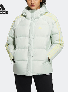 Adidas/阿迪达斯正品W 3ST PUFF JACKET女子连帽羽绒服HN2084