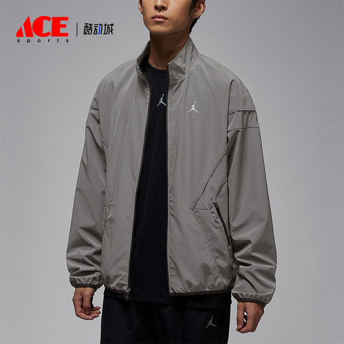 Nike/耐克正品JORDAN男士休闲立领印花梭织运动外套IF1878-095