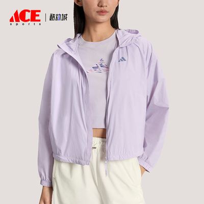 Adidas/阿迪达斯正品春季女士拒水凉感宽松经典休闲外套KS2863