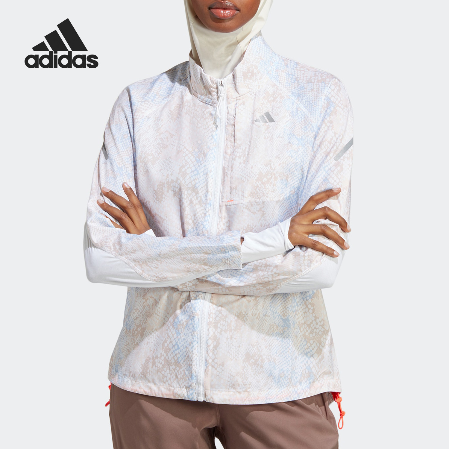 Adidas/阿迪达斯官方正品春季新款女子运动休闲夹克外套HM4320