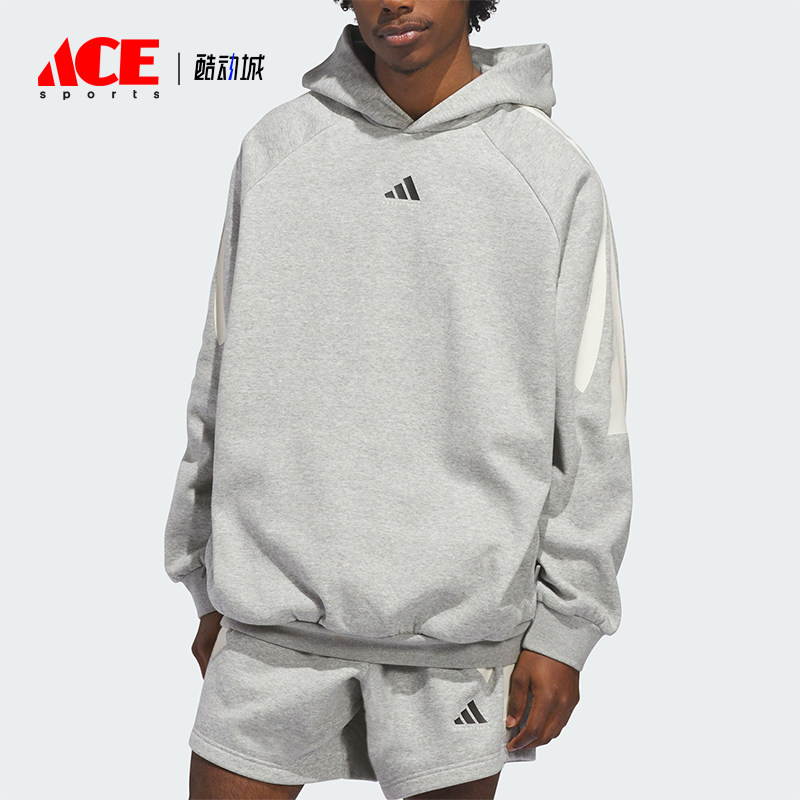 Adidas/阿迪达斯正品BasketbalBasketbalFLEC经典连帽卫衣KB7540 - 实物图