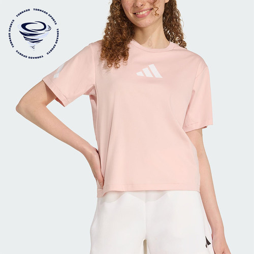 Adidas/阿迪达斯正品ZNE T-SHIRT女士休闲运动针织圆领短袖KC7908