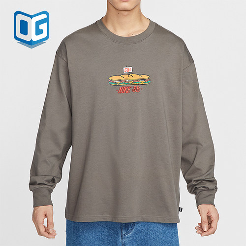Nike/耐克正品春季新款男士经典印花宽松透气长袖T恤HJ0807-289