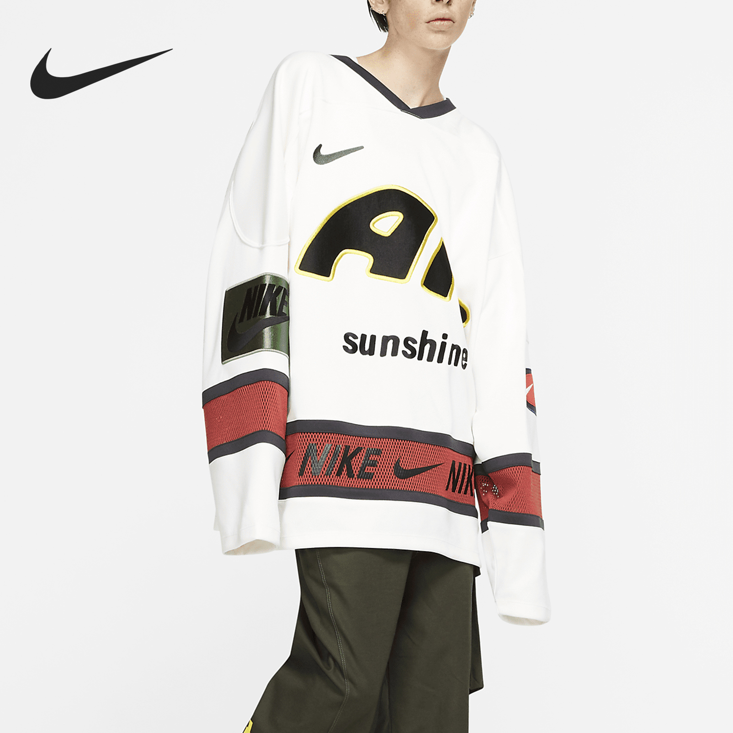 Nike/耐克正品CPFM 男士宽松针织运动休闲冰球球衣CI5374-133