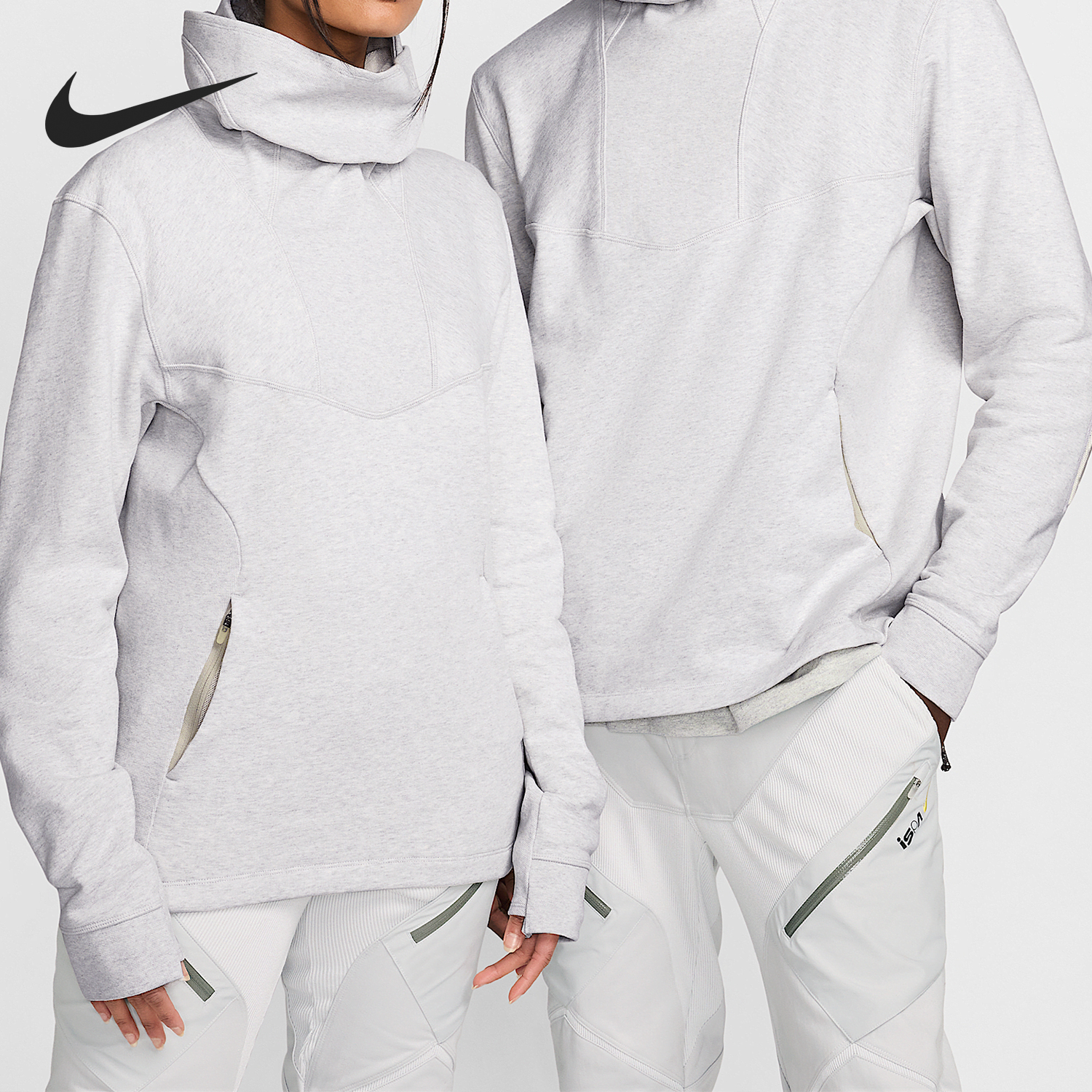 Nike/耐克官方正品 ISPA 男女休闲连帽长袖卫衣套头衫FJ7351-050