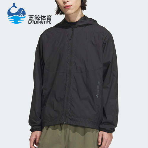 Adidas/阿迪达斯正品新款男士防晒梭织经典宽松连帽外套JZ8401