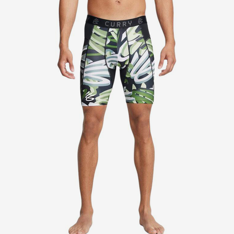UA/安德玛正品CURRY男子健身跑步篮球运动紧身短裤1379829-383