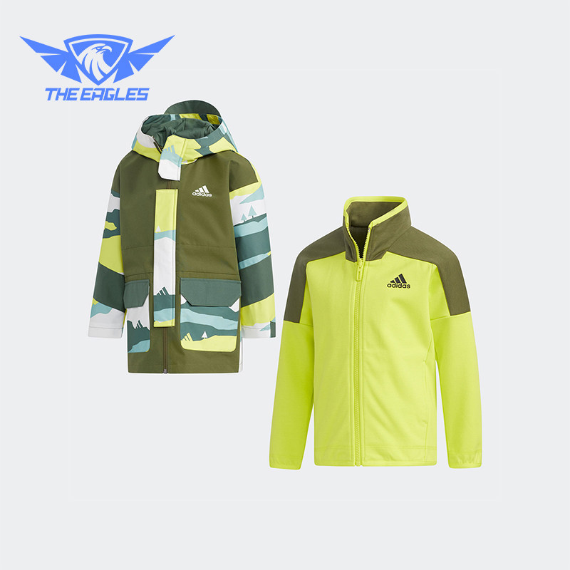 Adidas/阿迪达斯正品2025小童户外运动经典二合一梭织外套GP0461,童装/婴儿装/亲子装,普通外套,淘宝优惠券,粉丝福利购,淘宝优惠卷