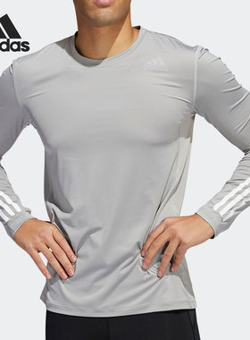 Adidas/阿迪达斯正品TF LS FT 3S 男子运动健身长袖T恤HE4588