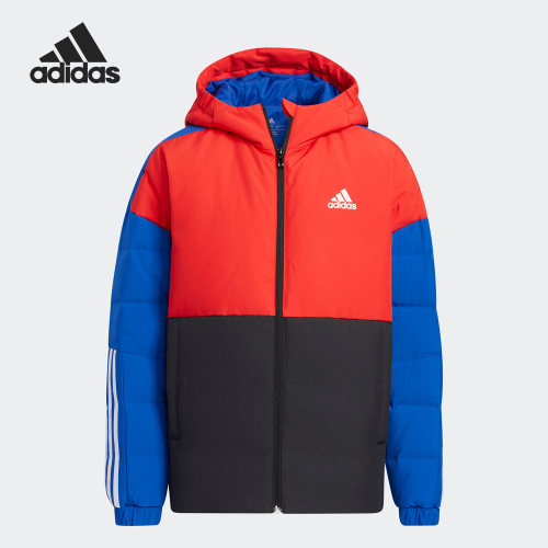 Adidas/阿迪达斯正品当季新款大童运动休闲连帽羽绒服HR9326