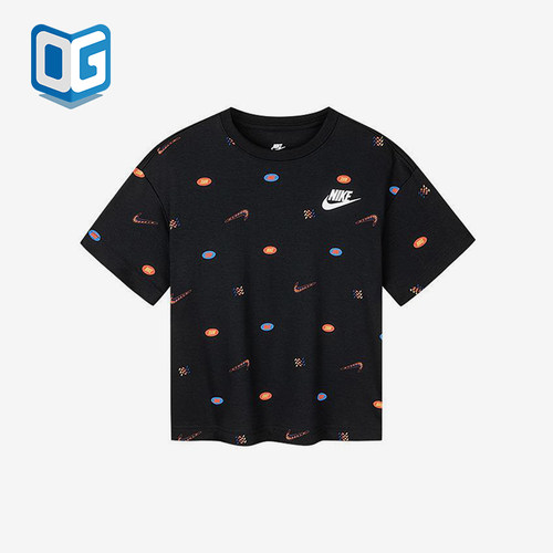 Nike/耐克正品2025新款小童宽松运动休闲短袖T恤NY2432002PS-002