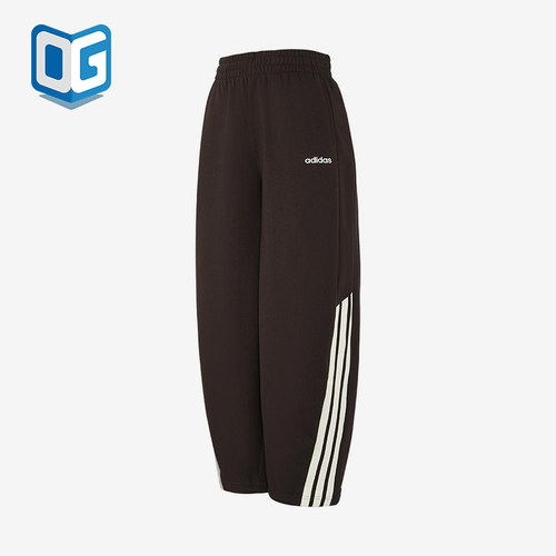 Adidas/阿迪达斯正品W 3S FT JGR PTS女士休闲阔腿针织长裤KC0290