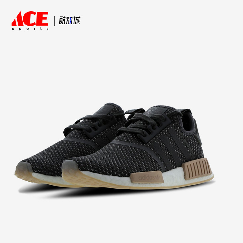 Adidas/阿迪达斯正品NMDR1女低帮复古网面经典跑步运动鞋BB9091