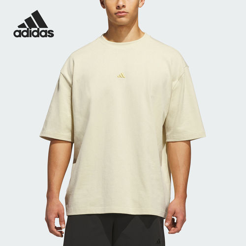 Adidas阿迪达斯正品篮球男女宽松圆领透气休闲运动短袖T恤KR2095