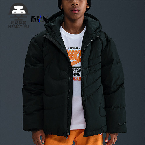 Nike/耐克正品Sportswear Swoosh大童休闲保暖羽绒服IQ2953-010
